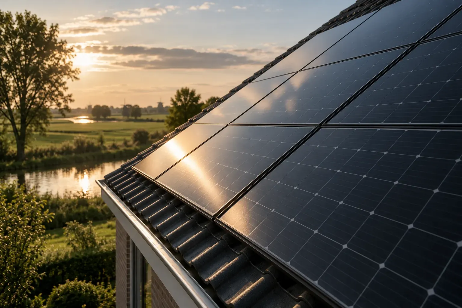 AI-sfeerbeeld: zonnepanelen