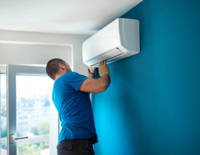 Installatie van een airconditioning