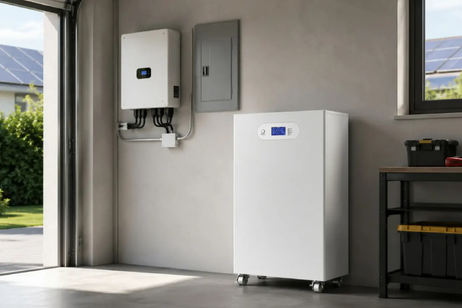 Installatie van een thuisbatterij
